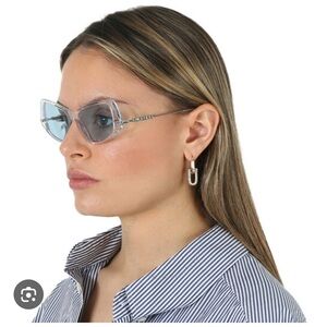 Burberry Tan Rectangular Sunglasses